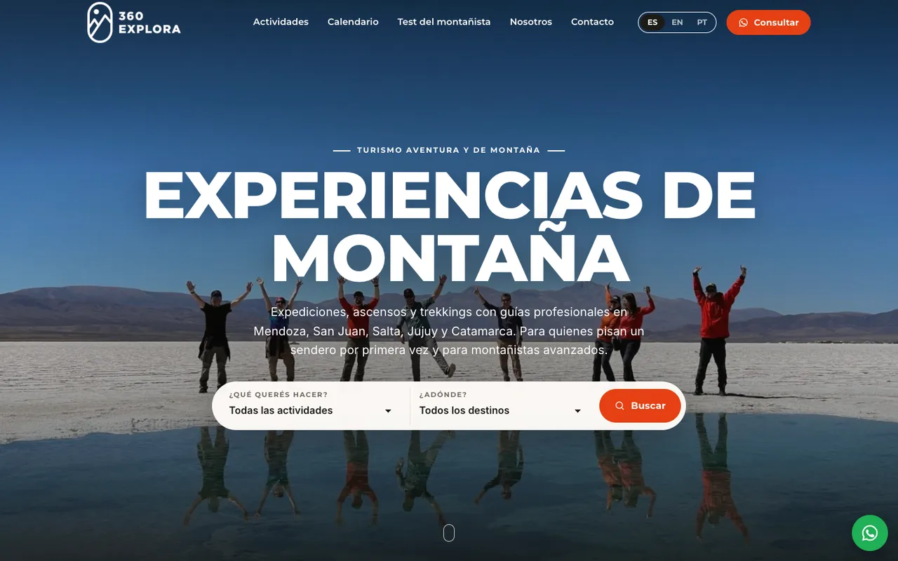 Home del sitio de 360 Explora