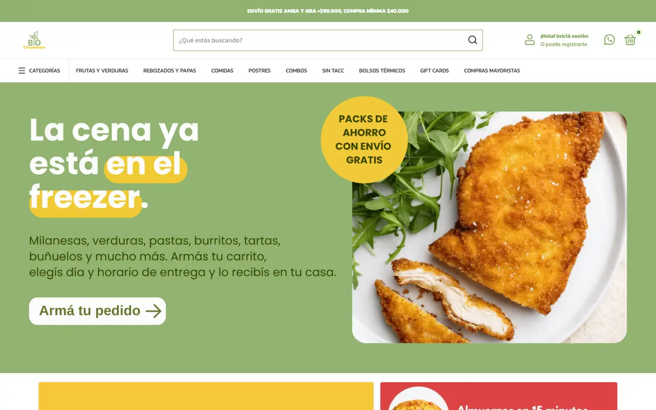 Home del sitio de Biocongelados