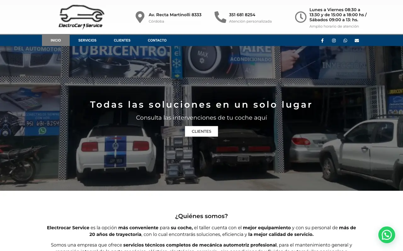 Home del sitio de Electrocar Service