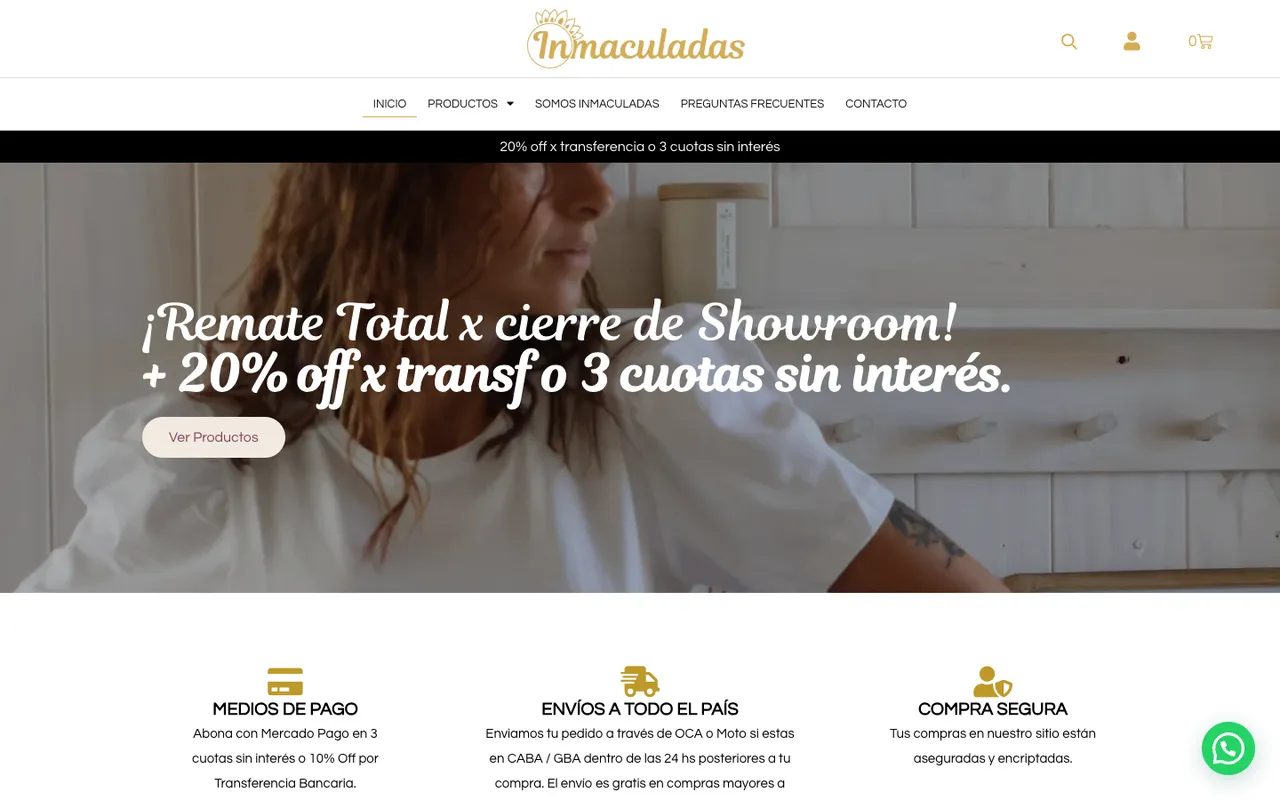 Home del sitio de Inmaculadas
