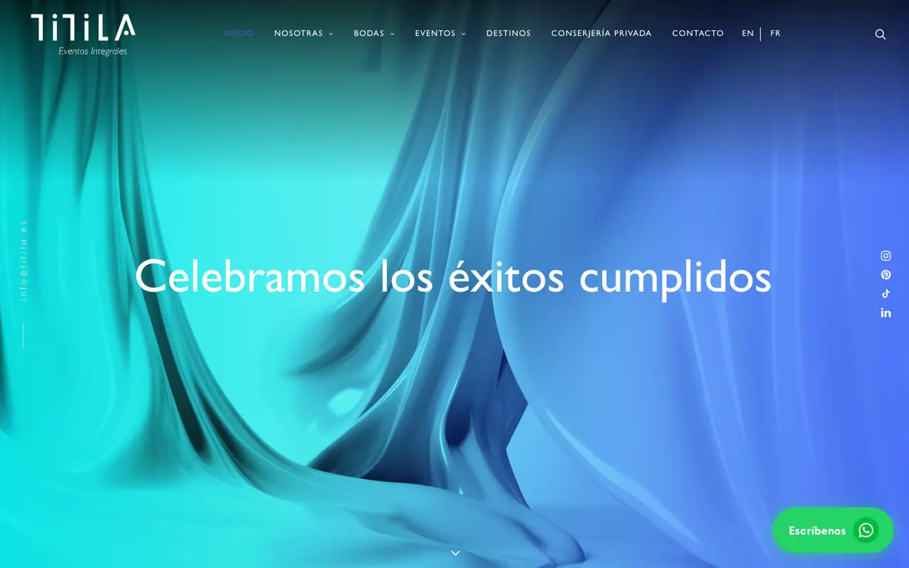 Home del sitio de Titila Eventos